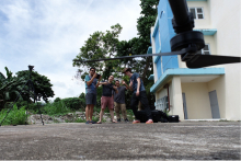 Drone selfie