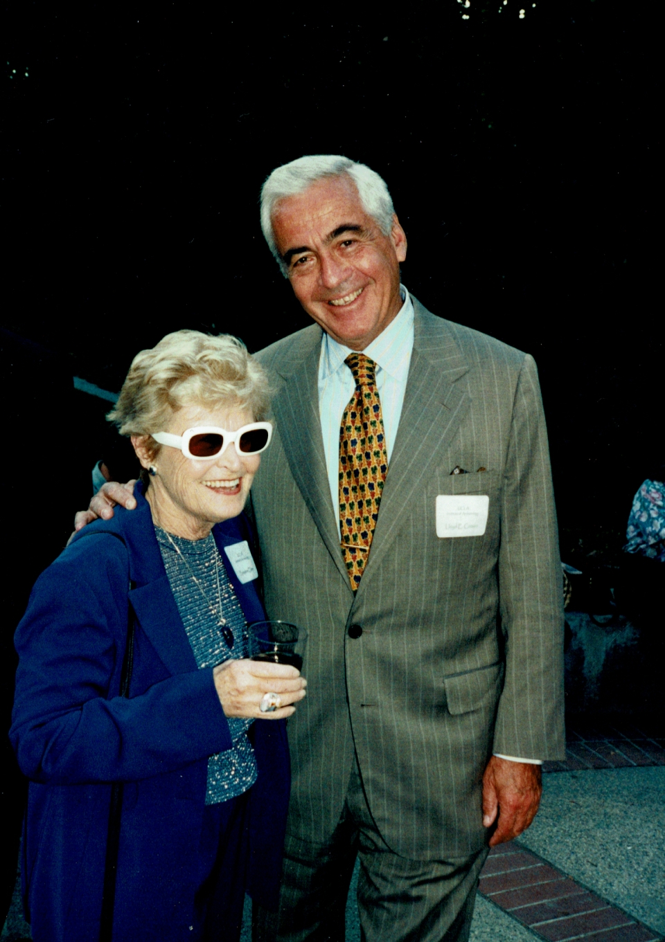Ernestine Elster with Lloyd E. Cotsen