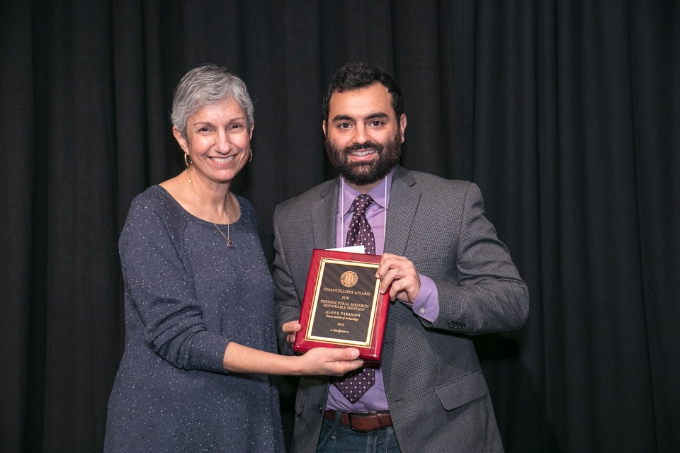 Alan Farahani receives one of the Chancellor's Postdoctoral Scholar Award