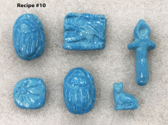Group of experimental faience objects